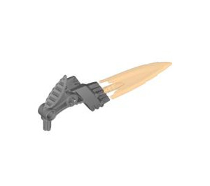 LEGO Flat Silver Firebolt - Flexible Orange Blade (87806)