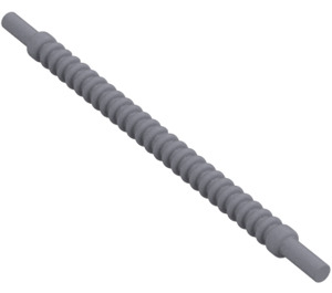 LEGO Flat Silver Flexible Ribbed Hose (10 Studs) (27328)