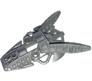 LEGO Flat Silver Foot 7 x 10 x 2 with Spikes (53568)
