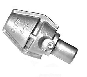 LEGO Platt Silver Grenade Tip - Smaller och Tapered