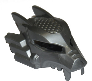 LEGO Flat Silver Helmet 5 (wolf) (92228)