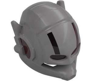 LEGO Flat Silver Helmet with Headphones and Transparent Red Visor (20917)