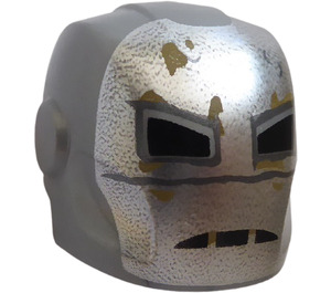 LEGO Flat Silver Helmet with Smooth Front with Iron Man Mark 1 (28631 / 46037)