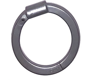 LEGO Flaches Silber Hoop mit Grip (35485)