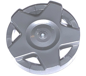 LEGO Flat Silver Hub Cap with 5 Large Spoke Segments