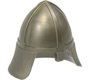 LEGO Flat Silver Knights Helmet with Neck Protector (3844 / 15606)