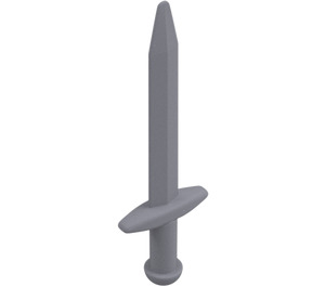 LEGO Flat Silver Long Sword with Thick Crossguard (18031)