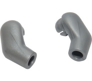 LEGO Flat Silver Minifigure Arms (Left and Right Pair)