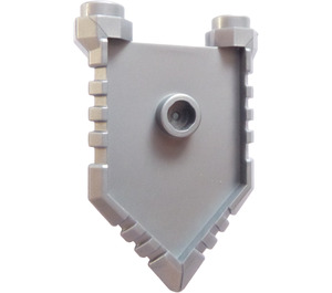 LEGO Flat Silver Minifigure Shield with Handle and Two Studs (22408)