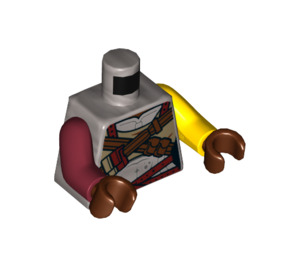LEGO Flaches Silber Mo-Hawk Minifig Torso (973 / 76382)