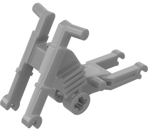 LEGO Flaches Silber Motorrad Chassis mit langen Verkleidungshalterungen (50859)