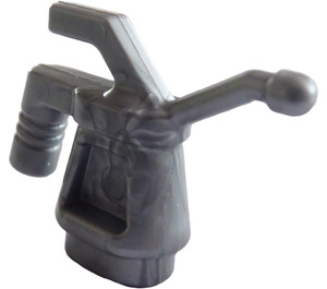 LEGO Flaches Silber Oil Can (Gerippt Griff)