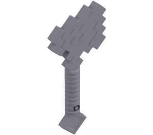 LEGO Flat Silver Pixelated Axe (18788)