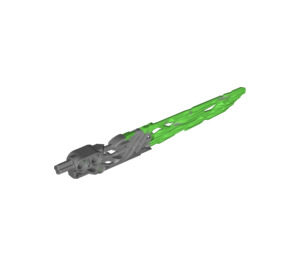 LEGO Flat Silver Protector Sword with Bright Green Blade (24165)