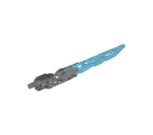 LEGO Flat Silver Protector Sword with Medium Azure Blade (24165)