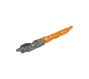 LEGO Flat Silver Protector Sword with Orange Blade (24165)