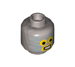 LEGO Flat Silver Robo Emmet Head (Recessed Solid Stud) (3626 / 18357)