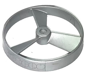 LEGO Flat Silver Rotor with Ring with Code on Side (50899 / 52298)
