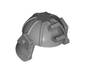LEGO Flat Silver Samurai Helmet with Clip and Short Visor  (30175)