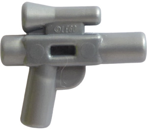 LEGO Platt Silver Små Hand Blaster med Scope (77098 / 92738)