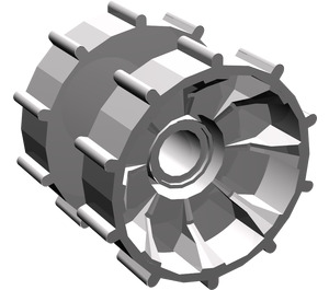 LEGO Flat Silver Technic Tread Sprocket Wheel (32007)