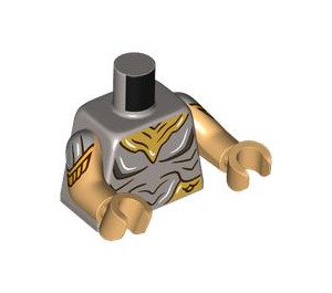 LEGO Flat Silver Triton Minifig Torso (973 / 76382)