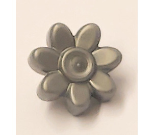 LEGO Flat Silver Trolls 7 Petal Flower with Pin