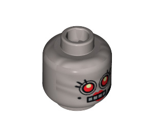 LEGO Flat Silver Velma Staplebot Minifigure Head (Safety Stud) (3626 / 16275)