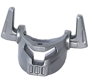 LEGO Flat Silver Visor with Horns (22395)