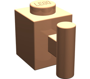LEGO Fleisch Backstein 1 x 1 mit Griff (2921 / 28917)