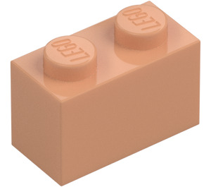 LEGO Flesh Brick 1 x 2 with Bottom Tube (3004 / 93792)