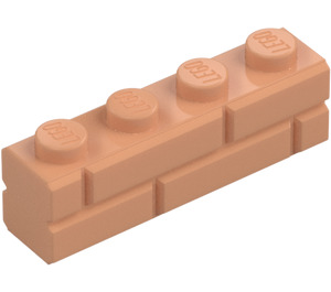 LEGO Flesh Brick 1 x 4 with Embossed Bricks (15533)