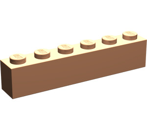 LEGO Huidskleurig Steen 1 x 6 (3009)