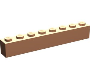LEGO Fleisch Backstein 1 x 8 (3008)