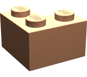 LEGO Flesh Brick 2 x 2 Corner (2357)