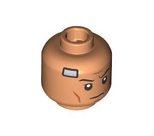 LEGO Flesh Captain Rex Minifigure Head (Recessed Solid Stud) (3274 / 104619)