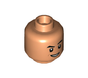 LEGO Fleisch Dr. Wu Minifigure Kopf (Einbau-Vollbolzen) (3626 / 38565)