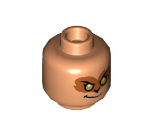 LEGO Fleisch Evil Macaque Minifigure Kopf (Einbau-Vollbolzen) (3626 / 76852)