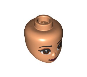 LEGO Fleisch Female Minidoll Kopf mit Jasmine Dekoration (91147 / 92198)