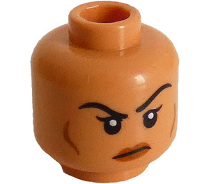 LEGO Fleisch Halfling Driud Weiblich Kopf (Sicherheitsnoppe) (3274)