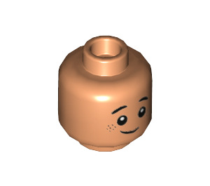 LEGO Flesh Hudson Harper Minifigure Head (Recessed Solid Stud) (3626 / 53267)