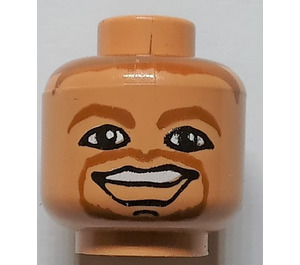 LEGO Flesh Jason Kidd, New Jersey Nets Head (Safety Stud) (3626)