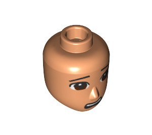 LEGO Fleisch Male Minidoll Kopf mit Dekoration (84070 / 92240)