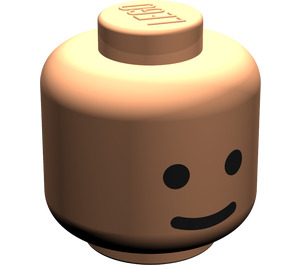 LEGO Flesh Minifig Head with Standard Grin (Solid Stud) (9336 / 55368)