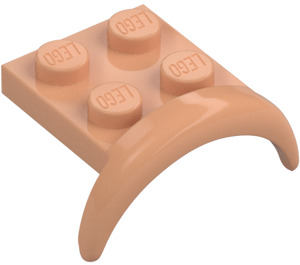 LEGO Flesh Mudguard Plate 2 x 2 with Wheel Arch (49097)