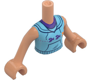 LEGO Flesh Nova with Light Yellow Shorts and Blue Top Friends Torso (92456)