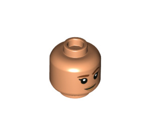 LEGO Flesh Omega Minifigure Head (Recessed Solid Stud) (3626 / 100478)