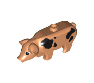 LEGO Tělová Pig s Černá Spots (17202 / 96029)