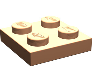 LEGO Huidskleurig Plaat 2 x 2 (3022 / 94148)