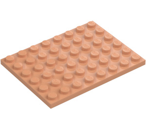 LEGO Flesh Plate 6 x 8 (3036)